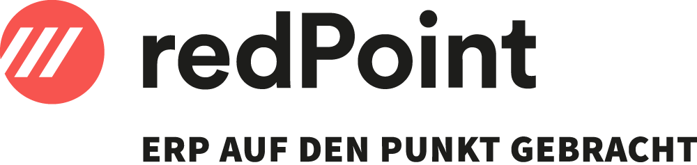 Logo redPoint ERP auf den Punkt gebracht